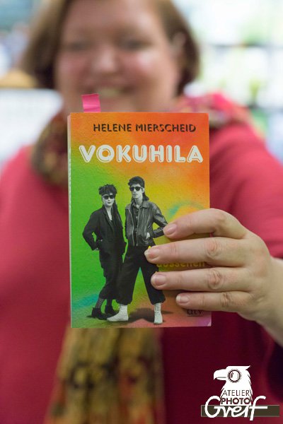 Helene Mierscheid in der Buchhandlung Greif - Lesung - Vokuhila